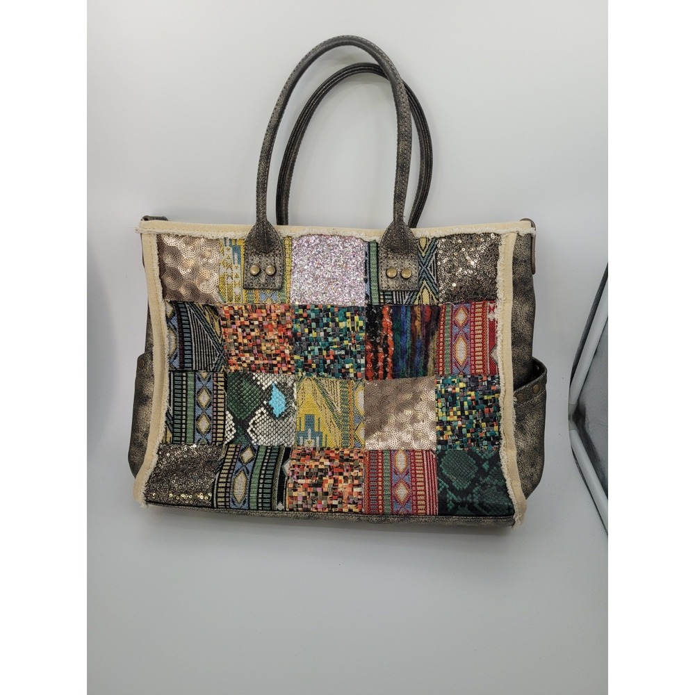 Antik Kraft Patchwork Tote Bag